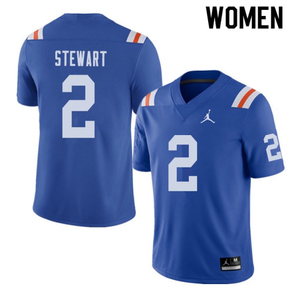 Jordan Brand Women #2 Brad Stewart Florida Gators Throwback Alternate College Football Jerseys